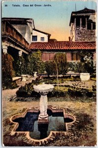 VINTAGE POSTCARD THE GREEK VILLA SCENE AT TOLEDO SPAIN MAILED 1938