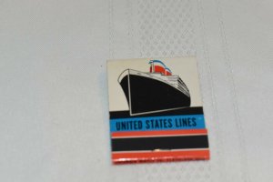 United States Lines Ship 20 Strike Matchbook