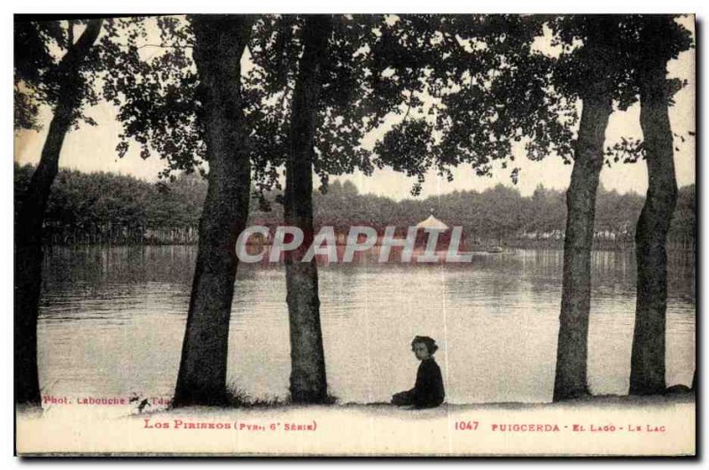 Postcard Old Lake Lago Puigcerda