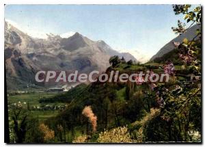 Modern Postcard The Pyrenees La Vallee Argeles Gazost in Spring Chapel of the...