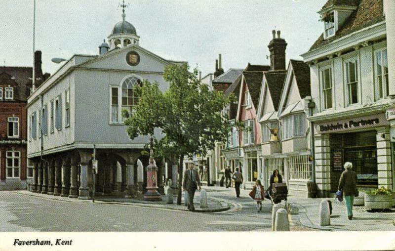 kent, FAVERSHAM, Street Scene, Baldwin and Partners (1970s)