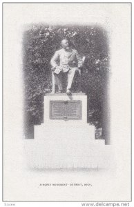 DETROIT, Michigan, 1900-1910´s; Pingree Monument