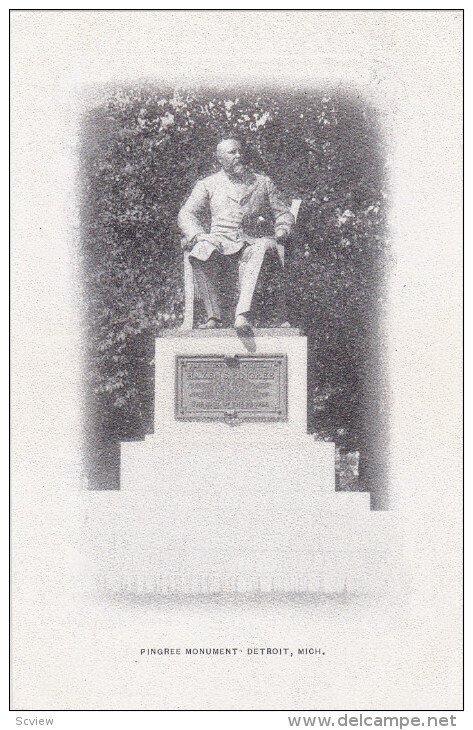 DETROIT, Michigan, 1900-1910´s; Pingree Monument