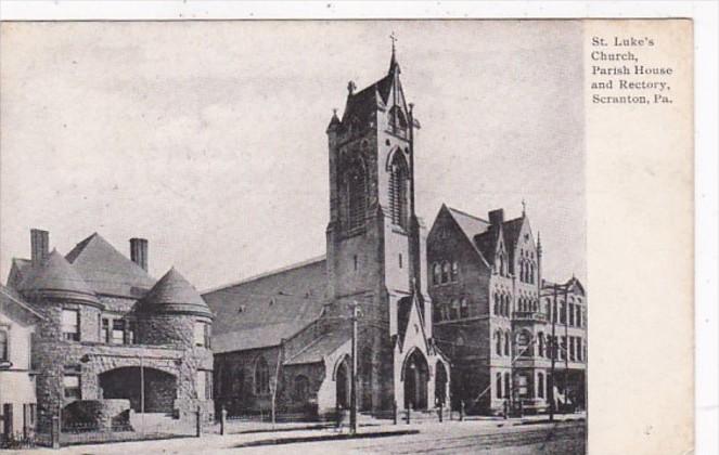 Pennsylvania Scranton St Luke's Church Parish House and Rectory 1910