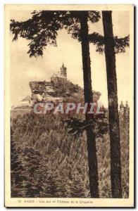 Old Postcard Dabo View Of The Chateau And The Chapel