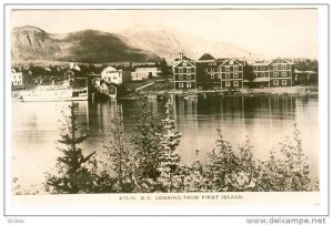 RP: View from 1st island , ATLIN , B.C. , Canada , 1900-10s