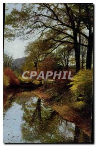 Postcard Old Dresden Grober Garten in Herbst