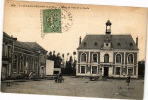 CPA CHATILLON-COLIGNY-L'Hotel de Ville et la Poste (264576)