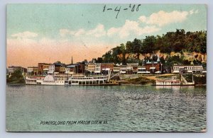J91/ Pomeroy Ohio Postcard c1910 Mason West Virginia Ships River 136