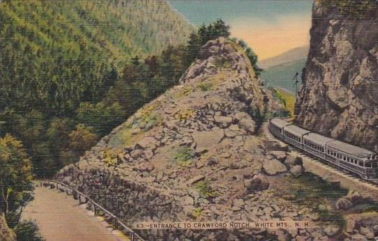 Entrance To Crawford Notch White Mountains New Hampshire 1949