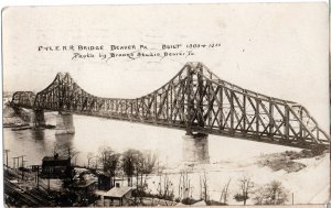 12483 Pittsburgh & Lake Erie Railroad Bridge, Beaver, Pennsylvania 1925