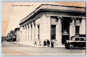 Paulsboro New Jersey NJ Postcard Delaware Street Exterior Building c1940 Vintage