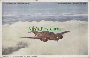 Military Aviation Postcard - Beaufort Torpedo Bomber of Coastal Command RS31935