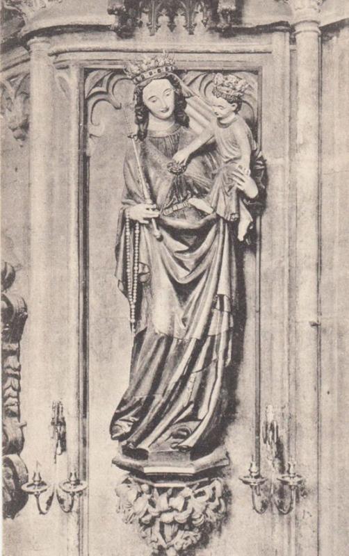 Our Lady Of St Stephan Wien Statue Antique Religious Postcard