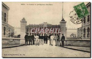 Old Postcard Toul Barracks of the Regiment of Army & # 39Artillerie