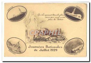 Lorette Douaumont Dormans Old Armand Old Postcard National days of July 1929