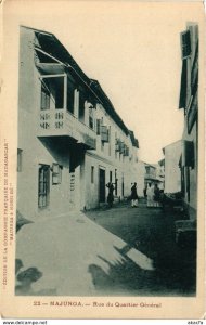 CPA AK Majunga- Rue du Quartier General MADAGASCAR (819101)