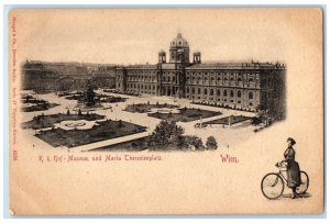 c1905 KK Court Museum and Maria Theresien Place Vienna Austria Postcard