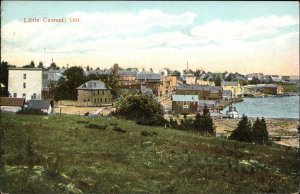 Little Current Ontario ON Bird's Eye View c1910 Vintage Postcard