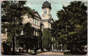 1908 Normal School Toronto Canada Trees and Grounds Posted Postcard