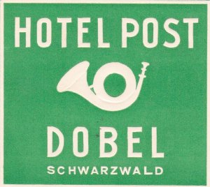 Germany Dobel Hotel Post Vintage Luggage Label sk3744