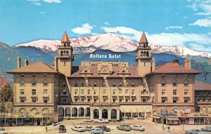 Colorado Springs, CO Colorado  ANTLERS HOTEL  50's Cars~VW Bug  CHROME  Postcard