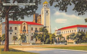 Sarasota Court House Sarasota FL Postcard