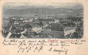 Klagenfurt Austria Stadtpharrthurm Scenic View Antique Postcard J59743