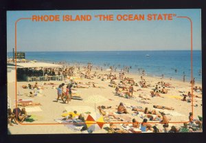 Westerly, Rhode Island/RI Postcard, Misquamicut Beach, Atlantic Beach Park