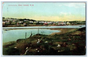 Dear Island New Brunswick Canada Postcard Leonardville River 1913 Antique