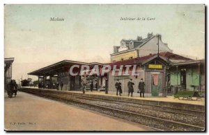 Melun - Interior Train Station - Old Postcard