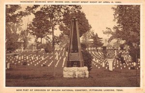 Pittsburg Landing Tennessee Shiloh Military Cemetery Grant Monument PC AA19294