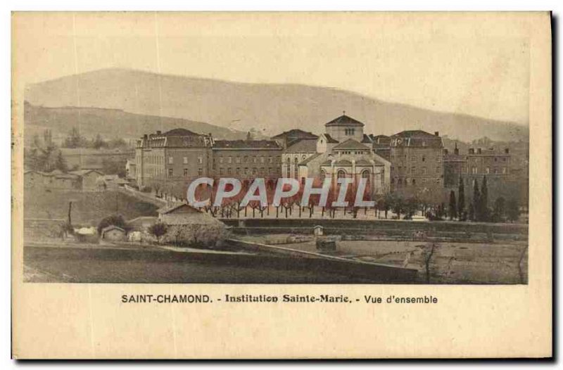 Old Postcard Saint Chamond Institution Sainte Marie View D & # 39Ensemble