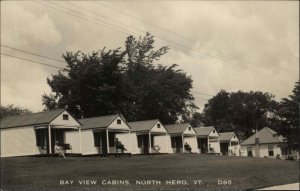 NORTH HERO VERMONT VT Bay View Cabins EASTERN ILLUSTRATING EI RPPC