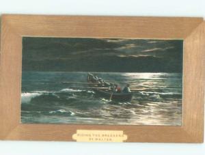 Divided-Back BOAT SCENE Great Nautical Postcard AB0319