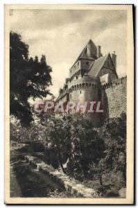 Old Postcard Chateau de Castelnau Bretenoux Fondation Jean Monlierat Entree