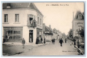 Chabris Indre Centre-Val de Loire France Postcard Bridge Street c1910 Unposted