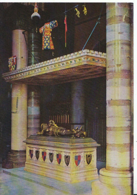 Kent Postcard - Tomb of The Black Prince - Canterbury Cathedral - Ref 17613A