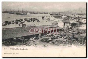 Old Postcard Toulon La Rade