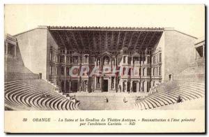 Old Postcard The Scene Orange and the Theater Antique Bleachers Reconstitutio...