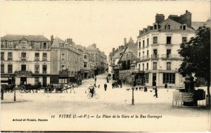 CPA Vitre La Place de la Gare FRANCE (1015835)