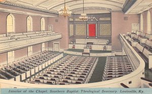 Interior of the chapel, Southern Baptist theological seminary Louisville Kent...