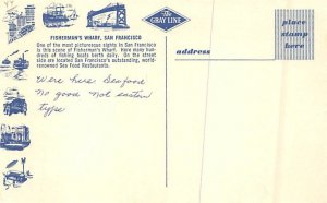 Fisherman's Wharf San Francisco California Postcard