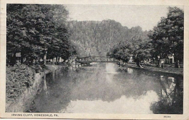 Postcard Irving Cliff Honesdale PA 1935