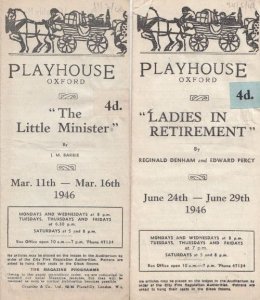 Playhouse Oxford Two Antique 1940s Theatre Programme s