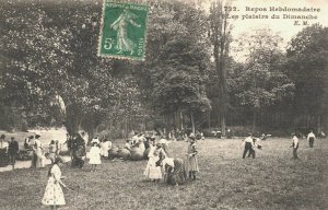 France Repos Hebdomadaire Les Plaisirs du Dimanche Vintage Postcard 04.17