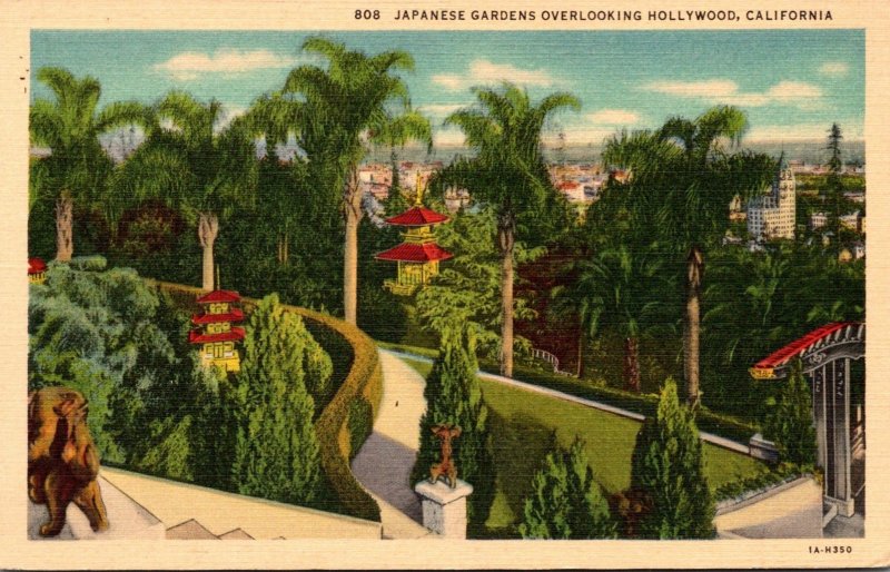 California Hollywood The Japanese Gardens 1937