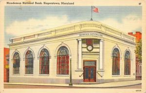 Hagerstown Maryland 1930-40s Postcard Nicodemus National Bank