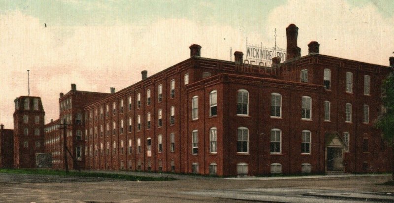 Vintage Postcard 1910's Wickwire Brothers Wire Cloth Mills Cortland NY New York