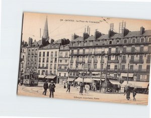 Postcard La Place du Commerce Nantes France